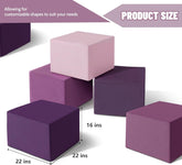 Modular Lavender Ottomans